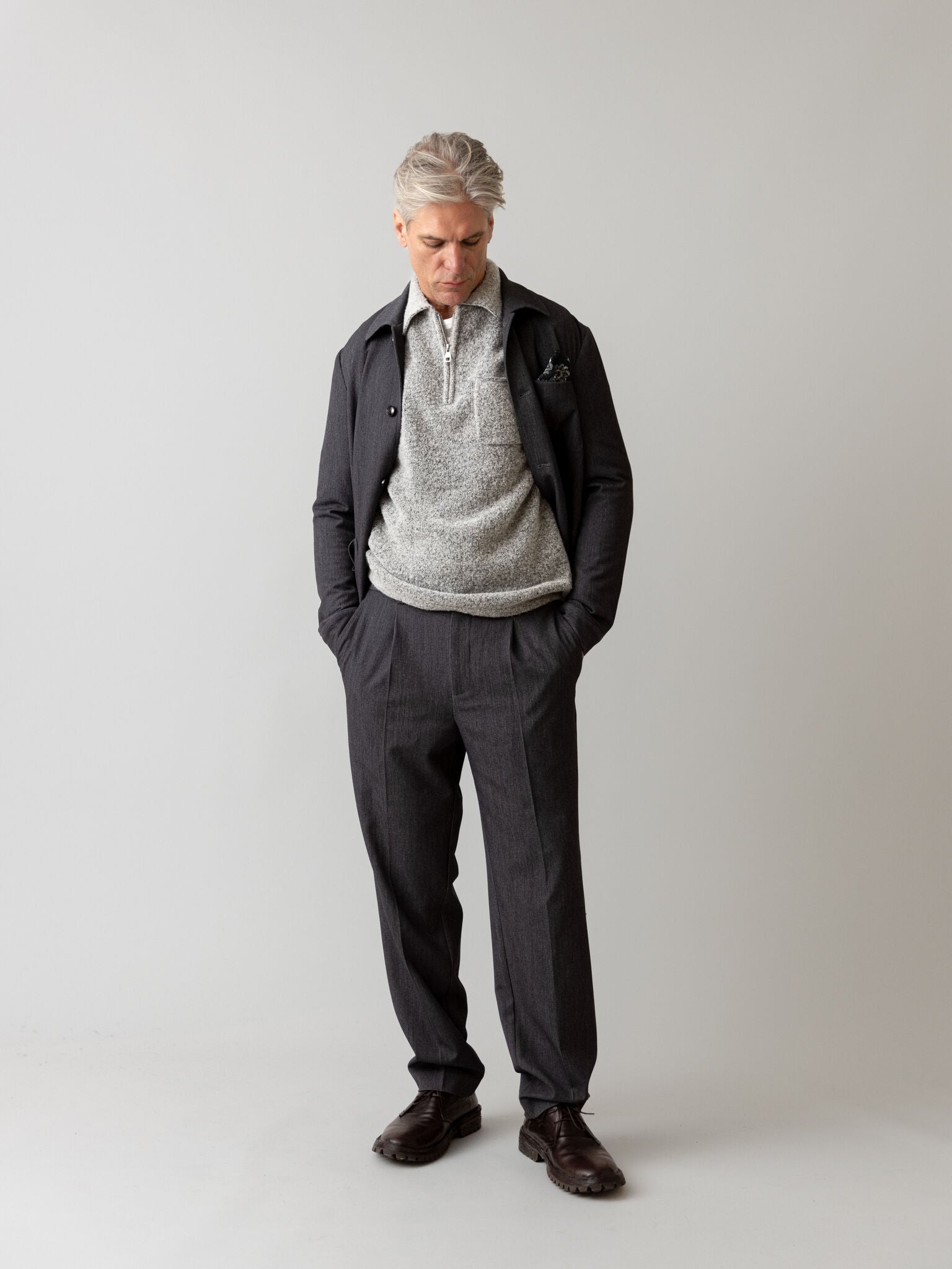 Modelshot / Grey Melange / Detail